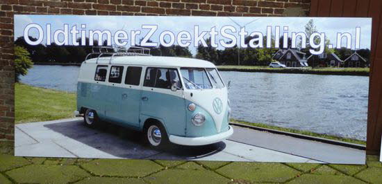 Reclamebord voor aanhangwagen